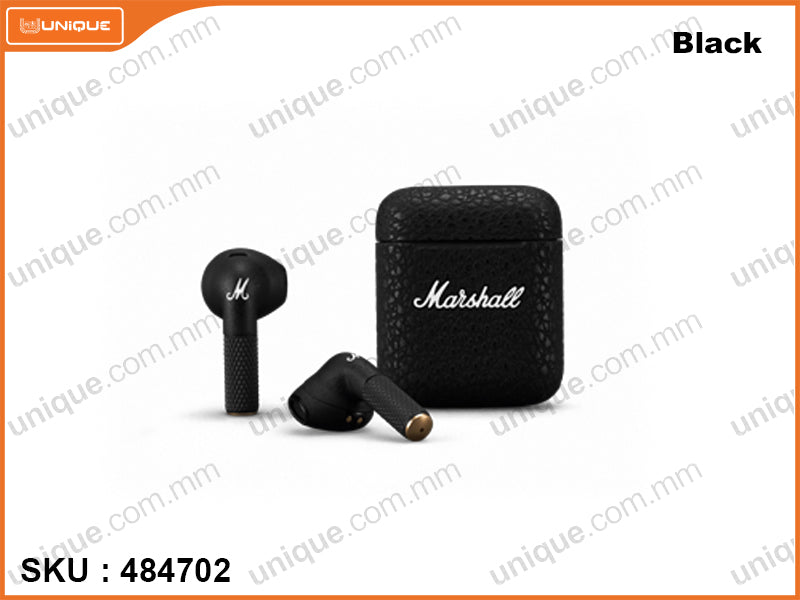 Marshall MINOR III Black True Wireless Earbuds – unique.com.mm