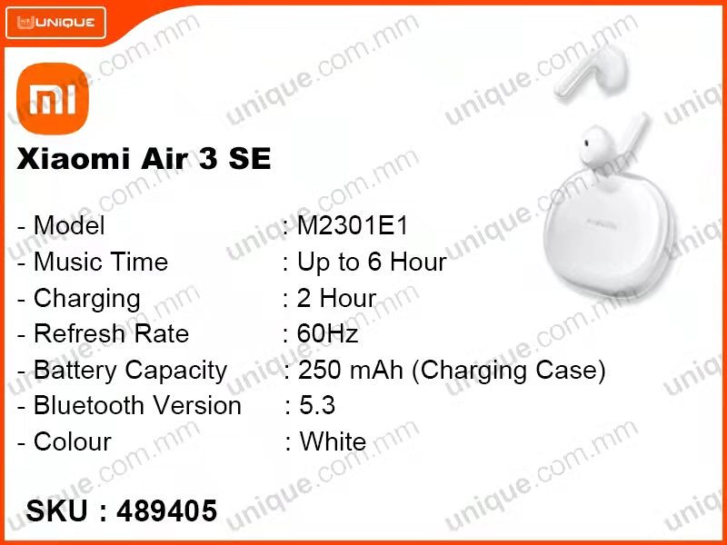 Xiaomi Air 3 SE M2301E1 White Wireless Earphone