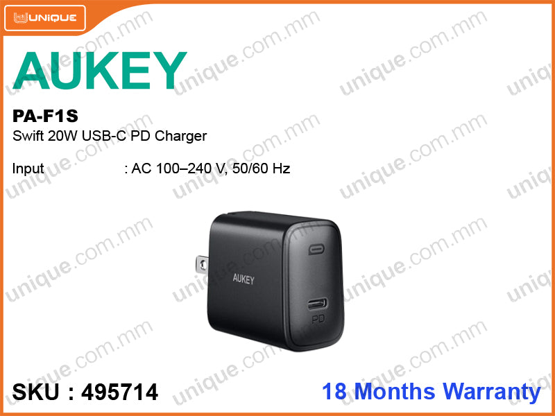 AUKEY PA-F1S Swift 20W USB C PD Charger