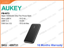 AUKEY PB-N73 Black 10000mAh Ultra-Thin Power Bank