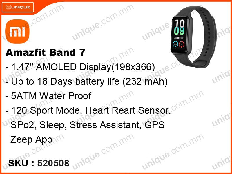 Amazfit Band 7 (Without Warranty)