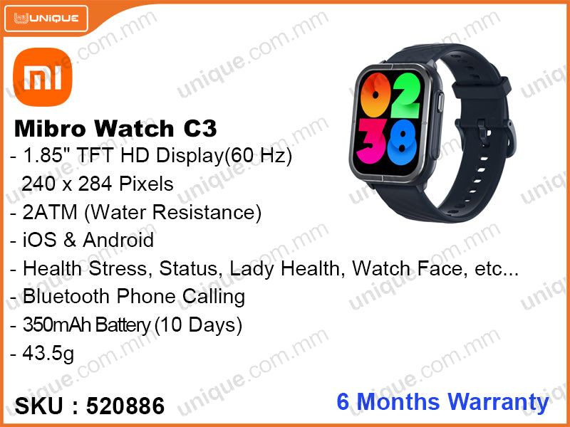Mibro Watch C3 XPAW014 Navy Blue