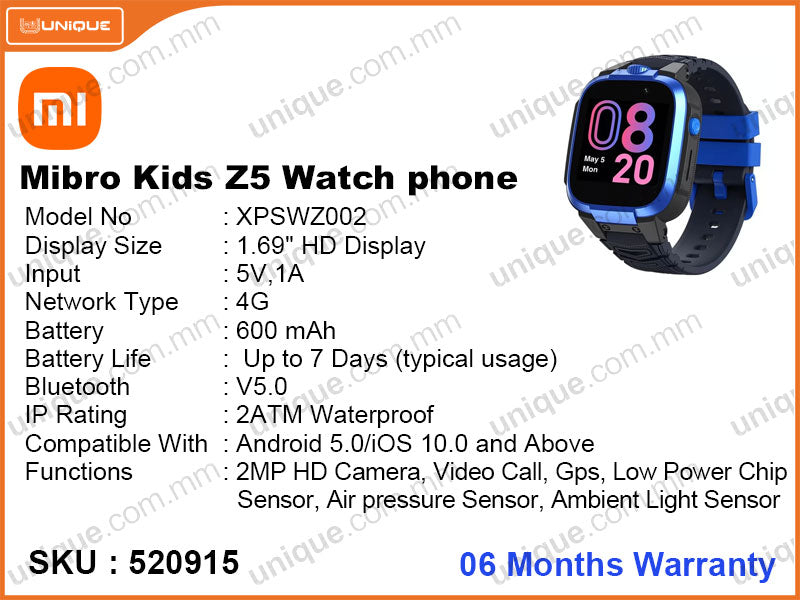 Mibro Kids Z5 Watch Phone XPSWZ002