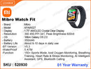 Mibro Watch Fit XPAW027 Black