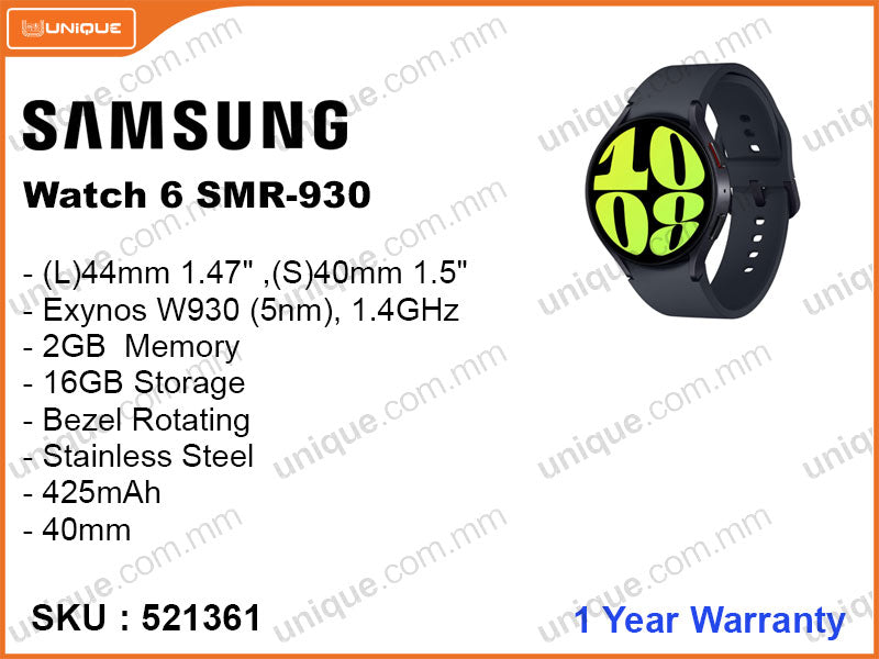 SAMSUNG Galaxy Watch 6 SM-R930 40mm