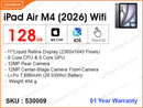 iPad Air 11'' M4 (2026) 128GB Wifi