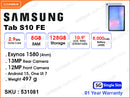 SAMSUNG Galaxy Tab S10 FE 5G 8GB, 128GB