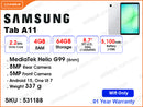 SAMSUNG Galaxy Tab A11 4GB, 64GB Wifi Silver