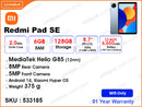 Redmi Pad SE 8.7" 6GB, 128GB Wifi