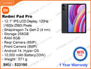 Redmi Pad Pro 8GB, 256GB Wifi