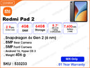 Redmi Pad 2 9.7" 4GB, 64GB Wifi