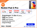Redmi Pad 2 Pro 8GB, 256GB Wifi
