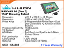 HUION KAMVAS 16 (Gen 3) 15.8'' Drawing Tablet Black