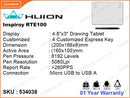 HUION INSPIRON RTE-100 Creative Pen Tablet