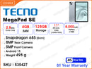 TECNO MegaPad SE 4GB, 128GB