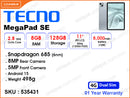 TECNO MegaPad SE 8GB, 128GB Ice Blue