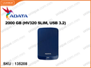 ADATA 2000GB (HV320 SLIM, USB 3.2)