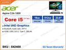 acer Aspire C24-1800 AIO (Intel Core i5-1334U, 16GB DDR4 3200MHz, 512GB PCIe SSD, 23.8" FHD (1920x1080), Wireless Copilot Keyboard & Wireless Mouse)