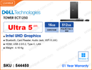 DELL Tower ECT1250 Black (Intel Core Ultra 5-225, 16GB DDR5 5600MHz (1 slot free, up to 64GB), 512GB PCIe Gen 4x4 2230 (no slot free, up to 2TB), Window 11, DELL Keyboard & Mouse)