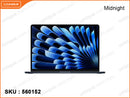 Apple MacBook Air MW1L3ZP/A Midnight (M4 Chip with 10 core CPU, 10-core GPU, 16GB, 256GB, 15", Weight  1.51 Kg)
