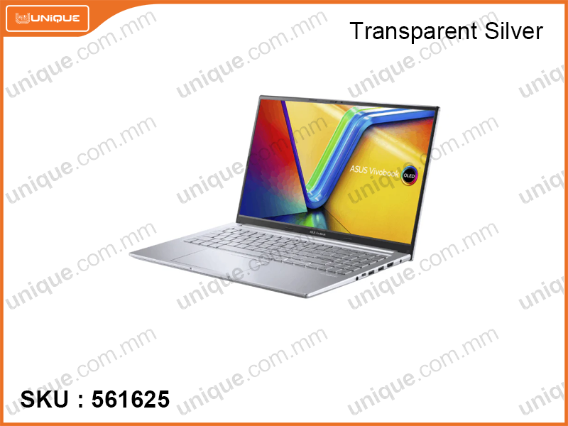 ASUS Vivobook 15 X1505ZA-L1464W Transparent Silver (Intel Core i7-12700H, 16GB DDR4 3200MHz (onboard 8GB + 8GB, no slot), PCIe M.2 Gen4 SSD 1TB (No Slot), Window 11, 15.6'' FHD (1920x1080) OLED, Weight 1.7 Kg)