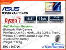 ASUS Vivobook M3504YA-L1146W Cool Silver (AMD Ryzen 7-7730U, 16GB DDR4 (8GBx2), PCIe M.2 SSD 512GB, Window 11, 15.6" OLED FHD, Weight 1.6 Kg)