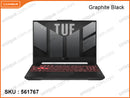 TUF A15 FA506NCR-HN046W Graphite Black (AMD Ryzen 7-7435HS, 16GB DDR5 5600MHz (1 slot free, upto 32GB), PCIe M.2 SSD 512GB (1 slot free), Nvidia Geforce RTX3050 4GB GDDR6, Window 11, 15.6'' FHD IPS (1920x1080), Weight 2.3 Kg)