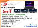 ROG Strix Scar Series G834JZ-N6045W Black (Intel Core i9-13980H, 32GB DDR5 4800MHz (Onboard 16GB+16GB), PCIe M.2 SSD 2TB (M2 PCIe Slot Free), Nvidia Geforce RTX4080 12GB GDDR6, Window 11, 18" FHD IPS Level Panel, Weight 3.1 Kg)
