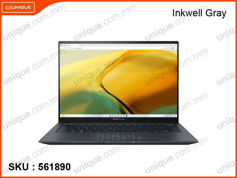 ASUS Zenbook UX3404VAM9223WS Inkwell Grey (Intel Core i9 - 13900H , 16GB DDR5 6400MHz, PCIe Gen 4 SSD 512GB, Win 11, 14.5" OLED WQ )