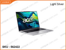 acer Aspire Lite AL16-52P-53QG Light Silver (Intel Core i5-1334U, 16GB DDR5 4800MHz (1 slot free), PCIe M.2 SSD 512GB (no slot free, can remove the existing one), 16" WUXGA IPS (1920x1200), Weight 1.7 Kg)