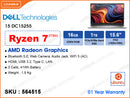 15 DC15255 Platinum Silver (AMD Ryzen 7-7730U, 16GB DDR4 3200MHz (no slot free), 1TB M.2 2230 PCIe Gen 4 NVMe SSD (No slot free), Ubuntu, 15.6" FHD (1920x1080), Weight 1.9 Kg)