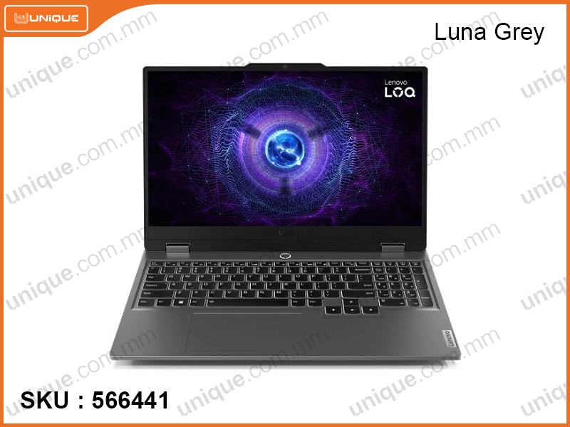 Lenovo LOQ 15IAX9 83GS008LFQ Luna Grey ( Intel Core i5-12450HX, 12GB DDR5 4800MHz (1 slot free) , PCIe M.2 SSD 512GB, Nvidia Geforce RTX 2050 4GB GDDR6, Window 11, 15.6" FHD (1920x1080), Weight 2.38 Kg)