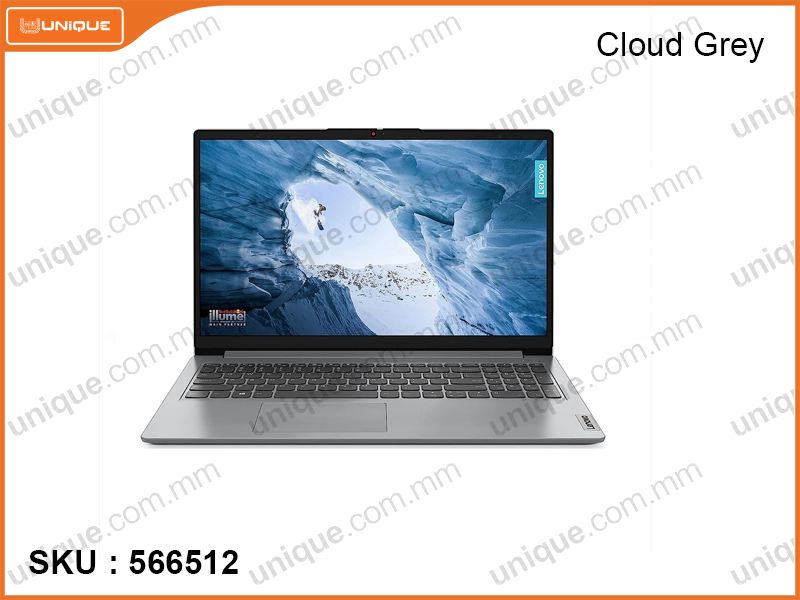 Ideapad 1 15ALC7 82R400J6FQ Cloud Grey (AMD Ryzen5 5500U, 8GB DDR4 3200MHz (1 slot free), PCIe M.2 SSD 512GB, Window 11, 15.6" FHD 1920x1080, Weight 1.58 Kg)