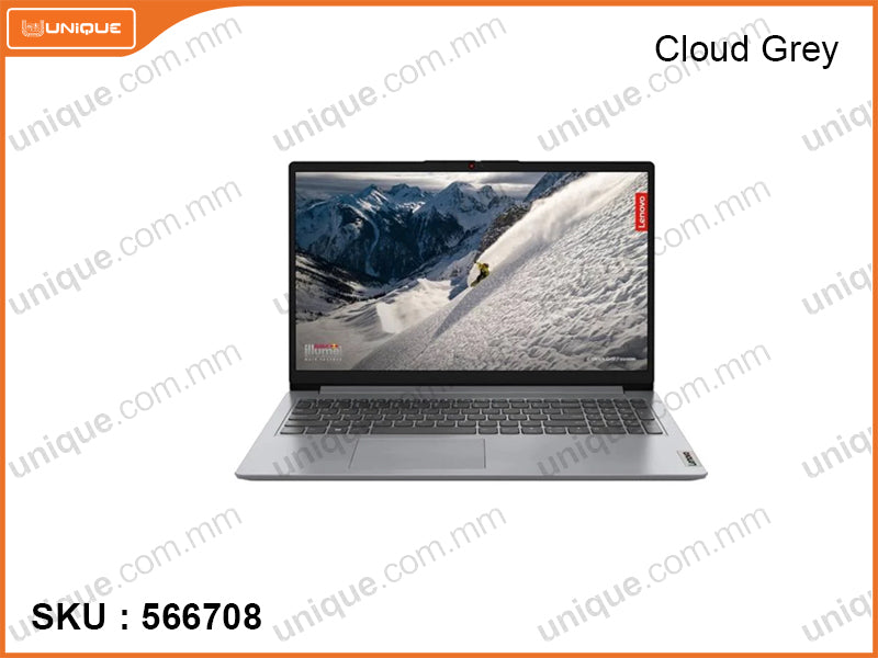 IdeaPad 1 15ALC7 82R400LAFQ Cloud Grey (AMD Ryzen 7-5700U, 16GB DDR4 3200MHz (8GB+8GB), PCIe M.2 SSD 512GB, Window 11, 15.6'' FHD (1920x1080) IPS, Weight 1.61 Kg)