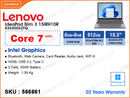 Lenovo IdeaPad Slim 3 15IRH10R 83K40062FQ Luna Grey (Intel Core 7-240H, 16GB DDR5 4800MHz (8GB onboard + 8GB, up to 24GB), PCIe M.2 SSD 512GB (up to 1TB), Window 11, 15.3" WUXGA (1920x1200) IPS, Weight 1.59 Kg)