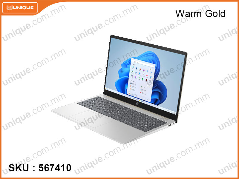 hp 15-fd0321TU Warm Gold (Intel core i5-1334U, 8GBDDR4 3200MHz (1 slot free), PCIe M.2 SSD 512GB, Window 11, 15.6" FHD (1920x1080), Weight 1.59 Kg)