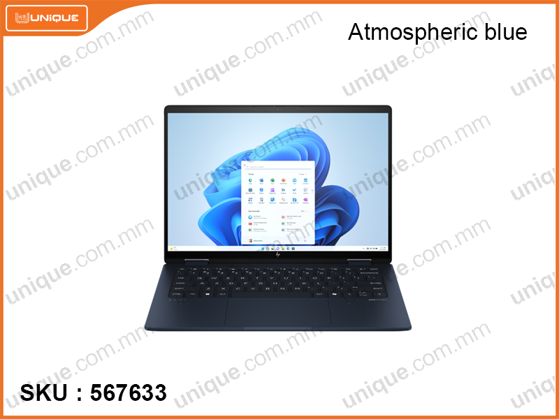 hp Envy x360 2 in 1 14-fc0141TU Atomospheric Blue (Intel Core Ultra 7-155U, 16GB LPDDR5 6400MHz (onboard), PCIe M.2 SSD 512GB, Window 11, 14'' 2.8K OLED (2880x1800) Touch Screen, Weight 1.39 Kg)