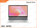 hp AI 15-fd2101TU Natural Silver (Intel Core Ultra 7-255U, 16GB DDR5 5600MT/s (8GBx2), 512GB PCIe Gen 4x4 NVMe M.2 SSD, 15.6" FHD (1920x1080), Weight 1.65 Kg)