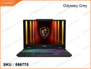 msi Cyborg 15 B2RWFKG-049MM Odyssey Grey (Intel Core 7-240H, 16GB DDR5 5600MHz (8GBx2, up to 96GB Max), 512GB NVMe PCIe Gen4x4 SSD, NVIDIA GeForce RTX5060 8GB GDDR7, Window 11, 15.6" FHD (1920x1080) IPS Level, Weight 2.1 Kg)