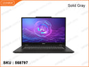 msi VenturePro 17 AI A2HVEG-022MM Solid Gray (Intel Core Ultra 7-255H, 16GB DDR5 5600MHz (8GBx2, up to 96GB Max), 512GB NVMe PCIe Gen4x4 SSD, NVIDIA GeForce RTX4050 6GB GDDR6, Window 11, 17.3" FHD (1920x1080 IPS Level, Weight 2.4 Kg)