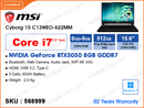 msi Cyborg 15 C13WEO-622MM Black (Intel Core i7-13620H, 16GB DDR4 (8GBx2), 512GB NVMe PCIe Gen 4x4 SSD, NVIDIA Geforce RTX5050 8GB GDDR7, Window 11, 15.6" FHD (1920x1080), Weight 2 Kg)