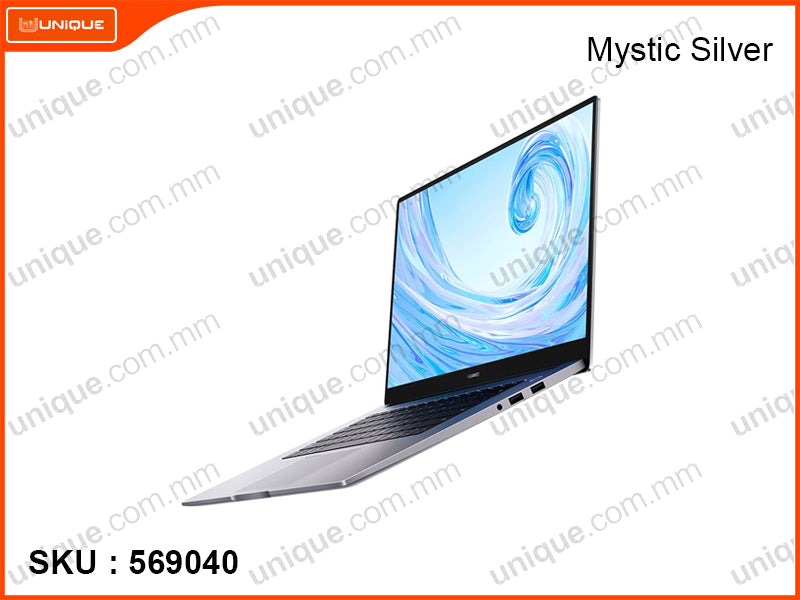 HUAWEI MateBook D15 Mystic Silver (Intel Core i5-1135G7, 8GB DDR4, PCIe M.2 SSD 512GB, Window 11, 15.6" FHD, Weight 1.53 Kg)