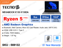 TECNO MEGABOOK K15S K15SDA (AMD Ryzen 5-7430U, 8GB DDR4 3200MHz, PCIe 3.0 512GB SSD, Window 11, 15.6" FHD (1920x1080) IPS,  Weight 1.67 Kg)