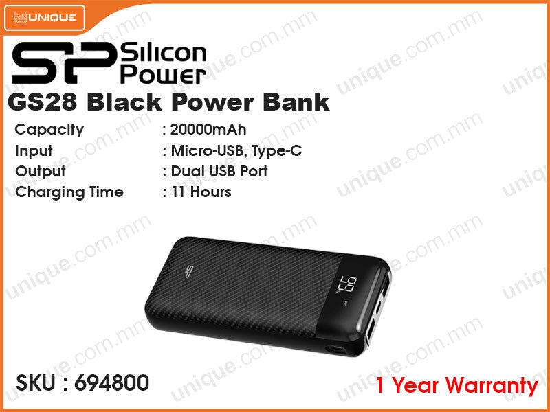 Silicon Power GS28 20000mAh Power Bank