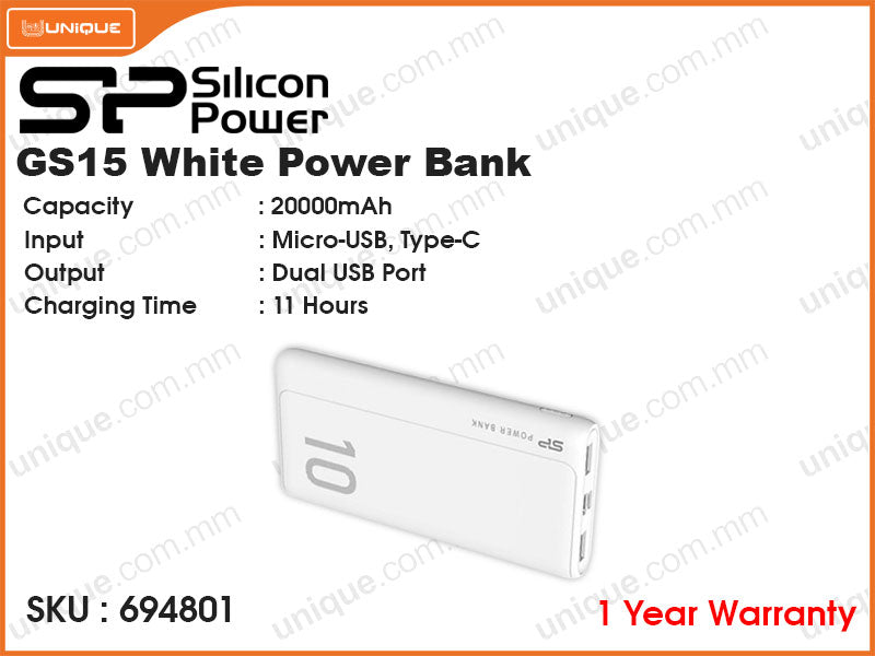 Silicon Power GS15 20000mAh Power Bank