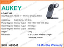 AUKEY LC-MC312 Gray Magfusion Z Qi2 3-in-1 Foldable Magnetic Fast Wireless Charging Station