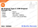 Mi MDY-16-ED 33W Type C Original Charger Set