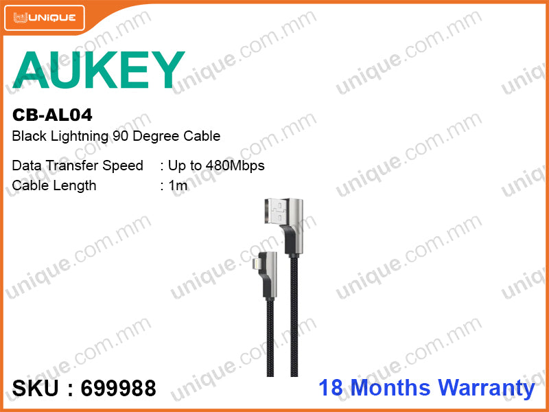 AUKEY CB-AL04 Lightning 90 Degree Cable