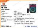 NexBeat NB-PO8 Black Party Speaker