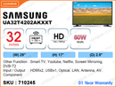SAMSUNG 32" Smart LED HD TV UA32T4202AKXXT